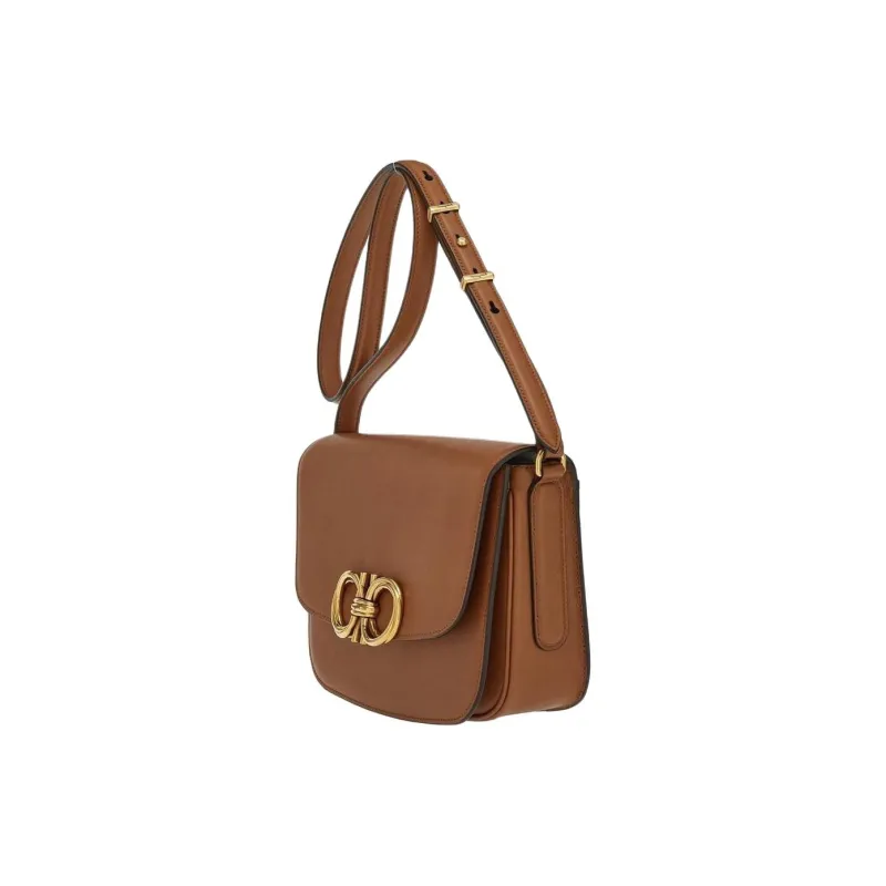 FERRAGAMO Leather Saddle Bag, Shoulder Bag, Crossbody Bag Women's Brown-3