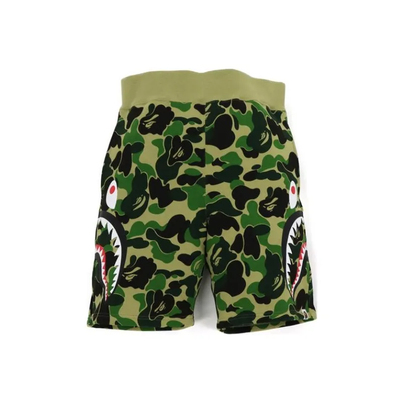 Bape Big Abc Camo Side Shark Sweat Shorts-2