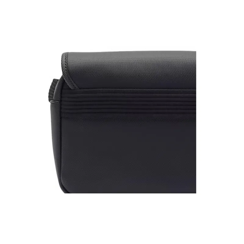 LACOSTE Polyurethane Shoulder Bag, Crossbody Bag Men's Black-3