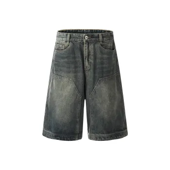 MT99 Denim Shorts Unisex Vintage Blue