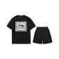 Set (Black Top+Black Shorts)