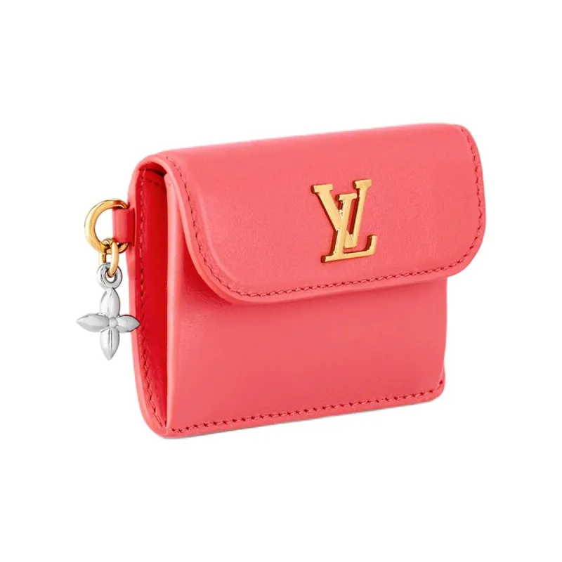 LOUIS VUITTON RECTO VERSO Cow Leather Card Holder Women's Pink-1