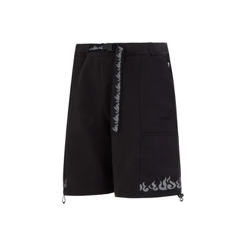 PUMA Humming 3,SS23 Chinese Culture Tribute Series Casual Shorts Men Black