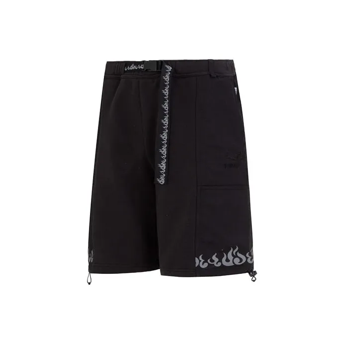 PUMA Humming 3,SS23 Chinese Culture Tribute Series Casual Shorts Men Black-0