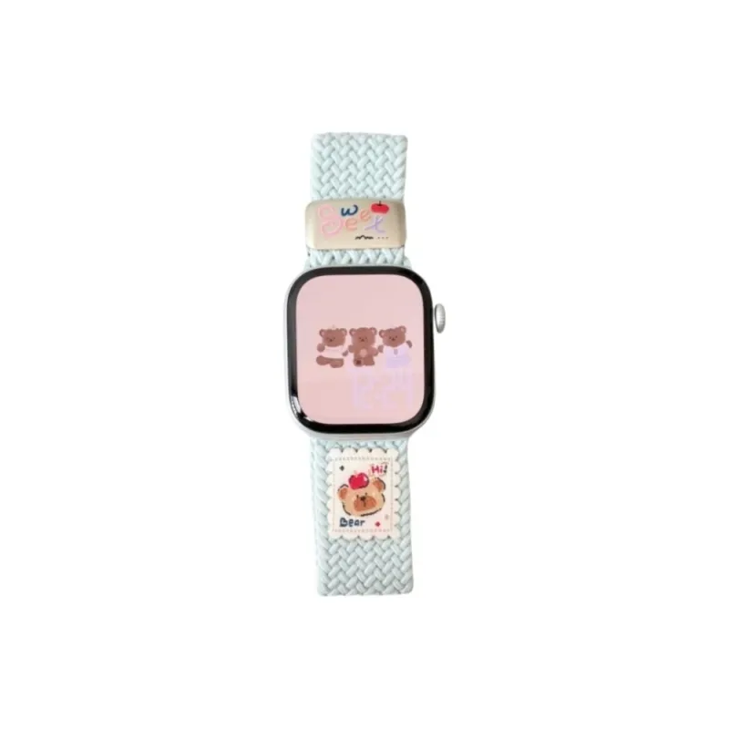 Vobafe Compatibility With Apple Watch Series 9/S8/S7/S10 SE/Ultra 2 Watch Band Apple Compatibility Fabric Material-6