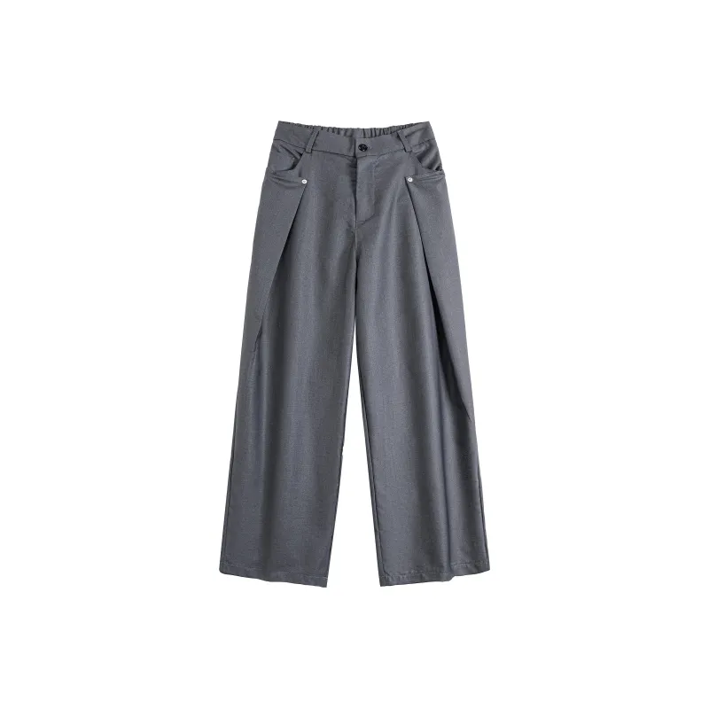 FFOMKE Casual Pants Unisex Gray-0