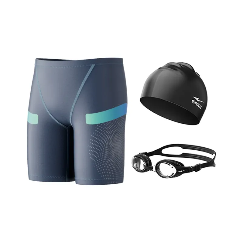 Erke Swimming Trunks Three-Piece Set Men's-14