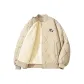 [Thickened and Fleece-Lined]Khaki (B Blue Crane Chest Logo)