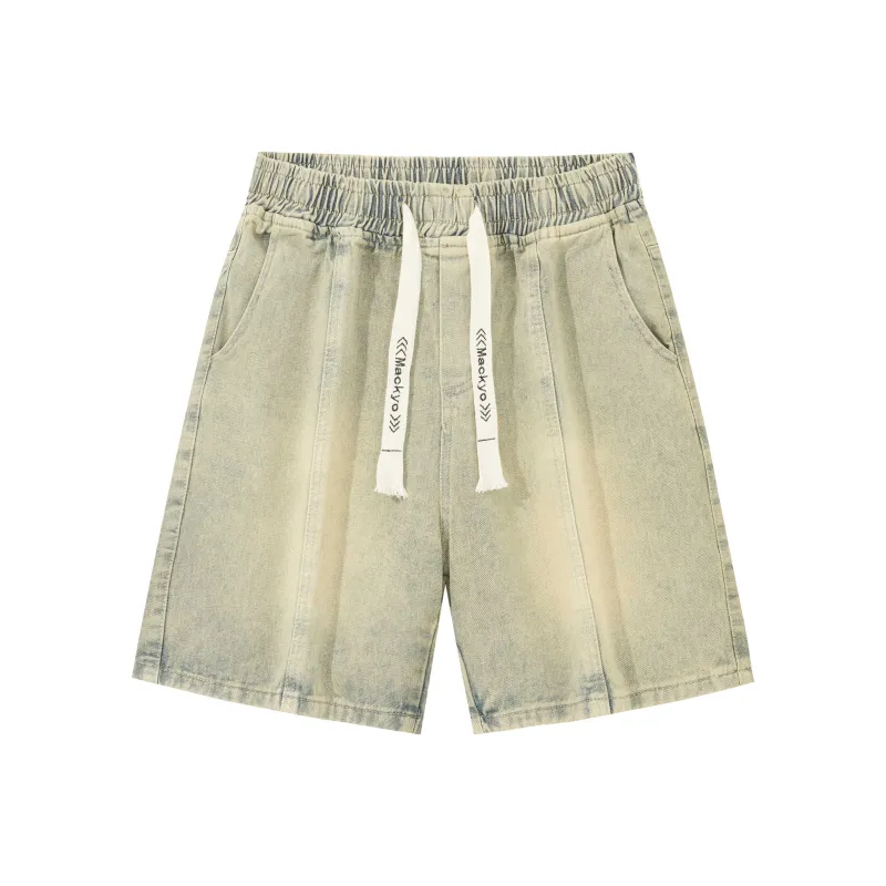 Mackyo Denim Shorts Unisex-12
