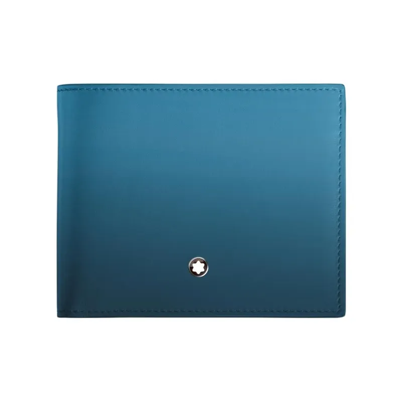 MONTBLANC Meisterstuck Leather Wallet Men's Ink Smoky Blue-0