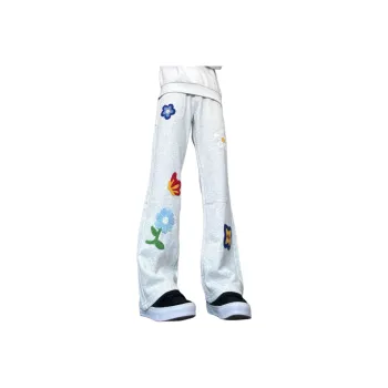 Nuthink Casual Pants Unisex White
