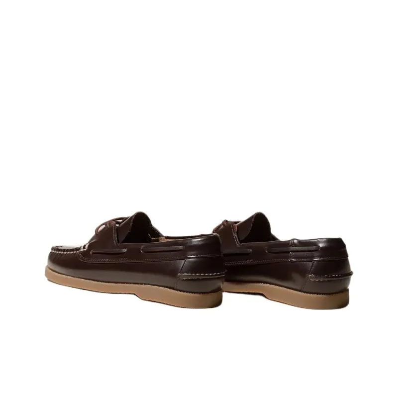 Hereu Saler Nautic Casual Single Shoes Women's Dark Brown-1