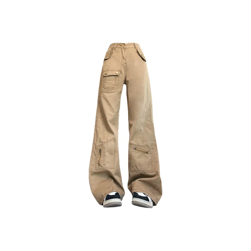 SOIE Casual Pants Unisex Khaki-0