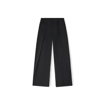WILD LEADER Casual Pants Unisex Piano Black