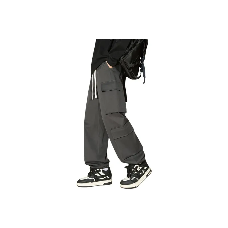 NEAR HERE Casual Pants Unisex Emerald-6