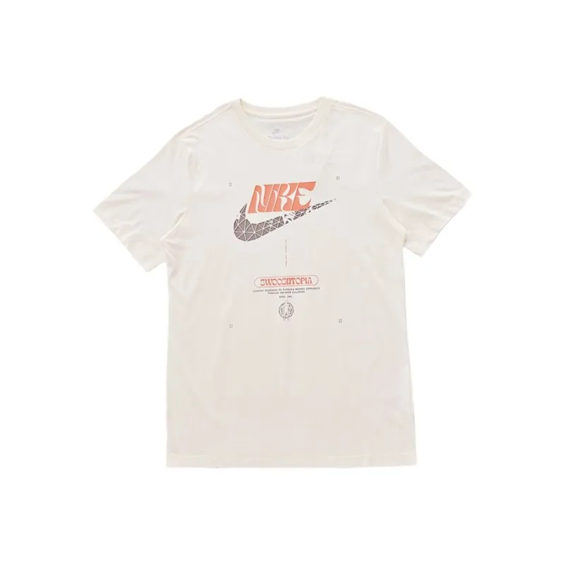Nike T Shirts Men Beige-0