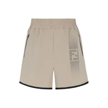 FENDI Logo Printed Bermuda Shorts