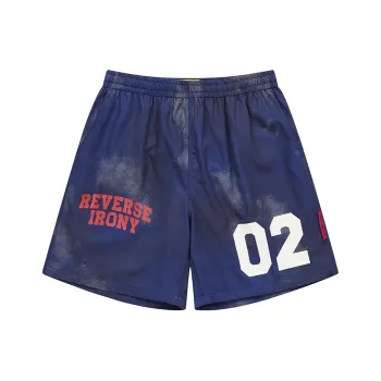 EMPTY REFERENCE x REVERSE IRONY Casual Shorts Unisex Blue