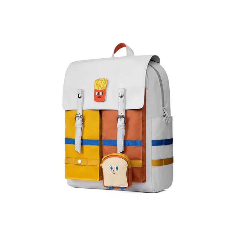 MR.ACE HOMME Polyester Laptop Bag Large Capacity Travel Backpack For Men Regular Unisex White-2