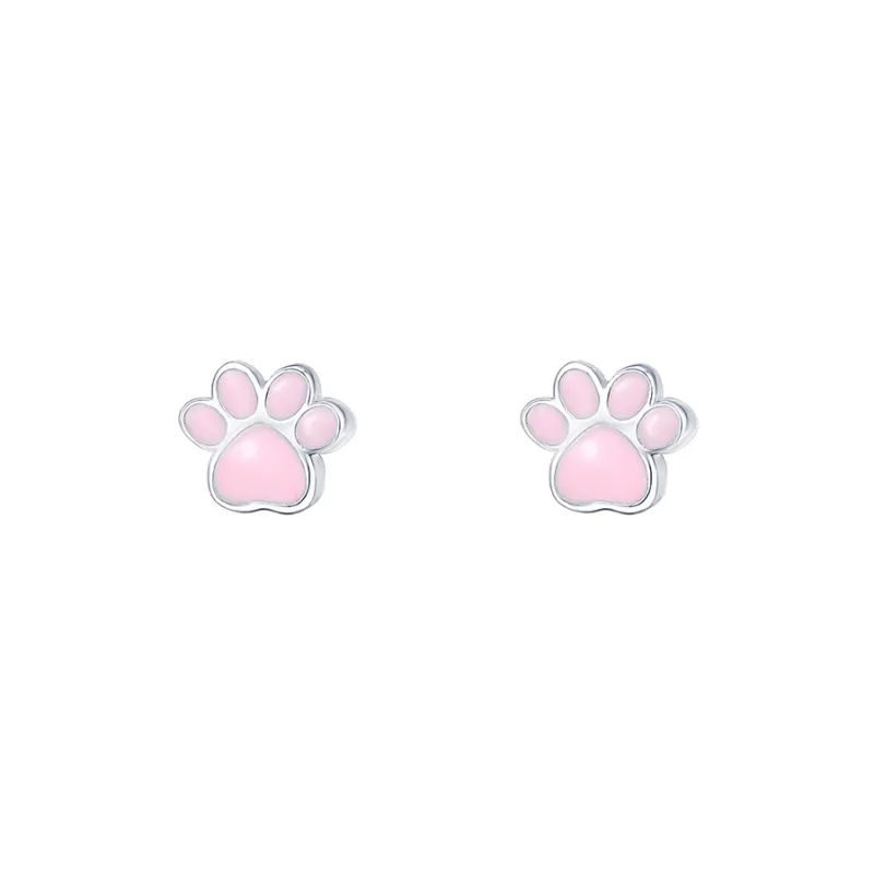 SHK Sterling Silver Stud Earrings Women's-3
