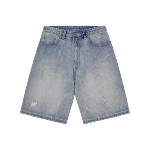 BLANK PROGRAM Denim Shorts Unisex Denim Blue