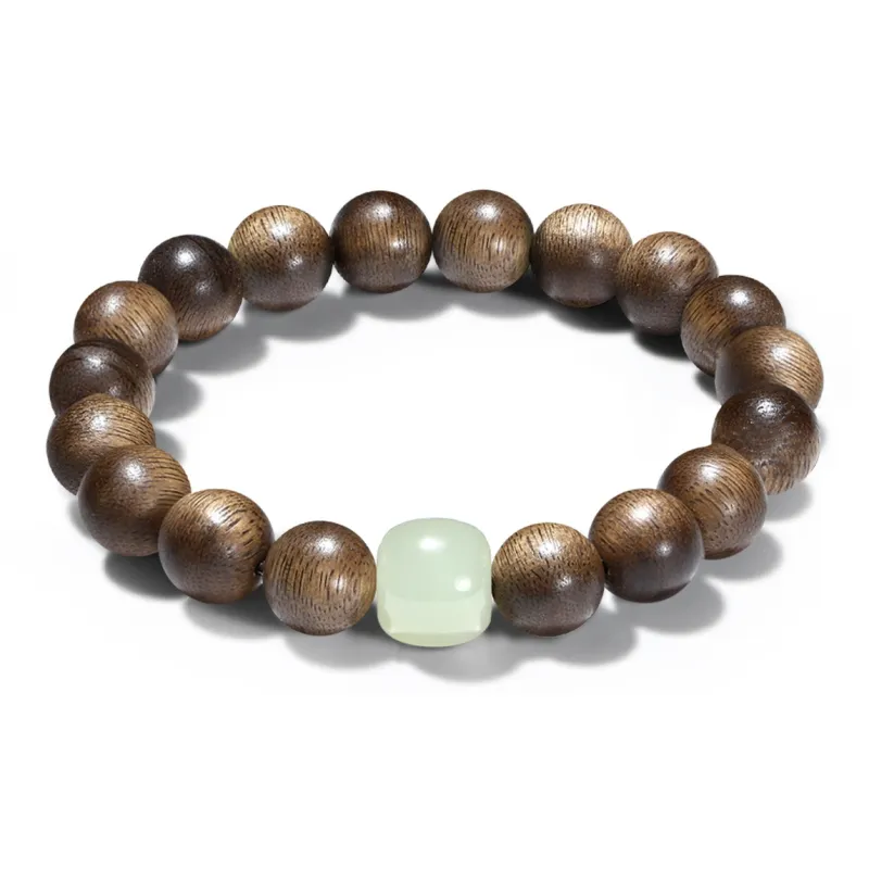 PUTUOSHANWENCHUANG Fragrance Agarwood Bracelets Unisex-3