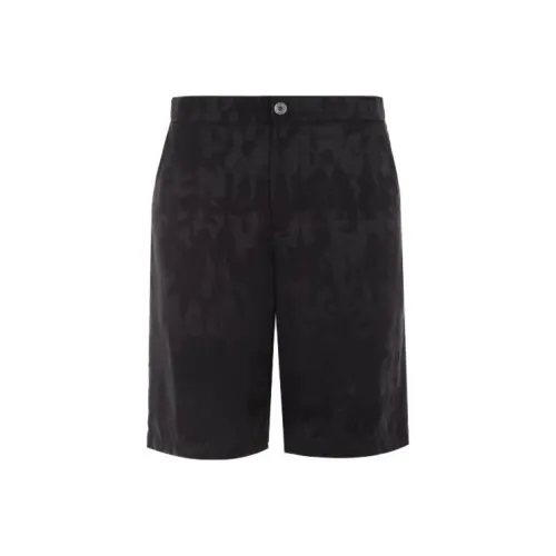 Alexander McQueen Logo Patterned Satin Shorts