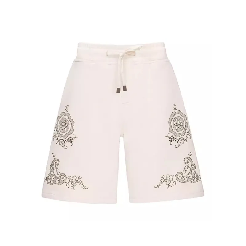 VALLEYOUTH Shorts Unisex Wheat White-0