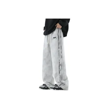 MIIRACER Casual Pants Unisex Dark Red