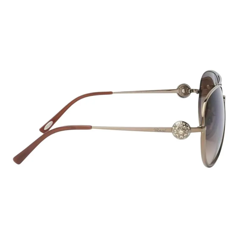 CHOPARD Metal Aviator Sunglasses Women's Brown-2