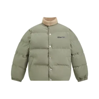 404MOB GANG Puffer Jacket Unisex Army Green