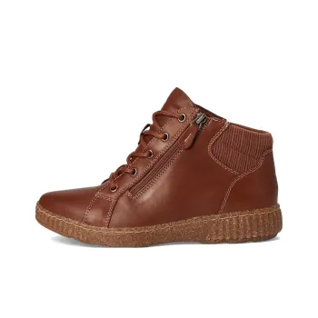 Clarks Caroline Park Tan Combi Ankle Boots Women's Brown