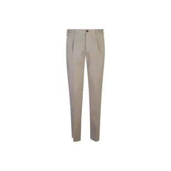 INCOTEX Pleat detail Chino Trousers