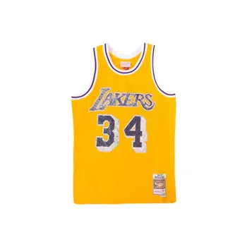 Mitchell Ness Basketball Jerseys Men Yellow
