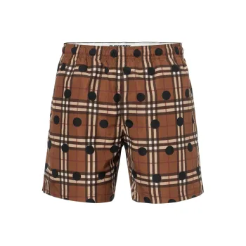 Burberry Guildes Polka Dot Check Shorts