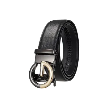 Lanza Cow Split Leather Belts Men's Width 3.5CM