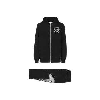 PHILIPP PLEIN Skull print Stretch cotton Tracksuit