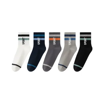 Urban Beauty Mid Calf Socks Men's 5 Pack
