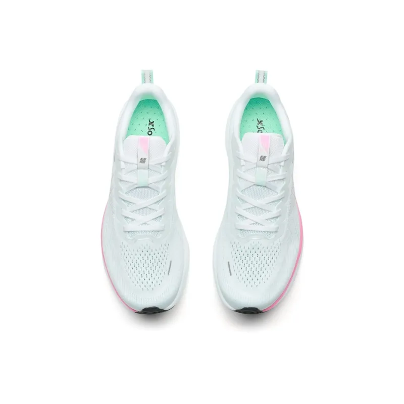 XTEP 6.0 Speed Breathable And Slip Resistant Low Top Casual Training Running Shoes Women's White Green-3