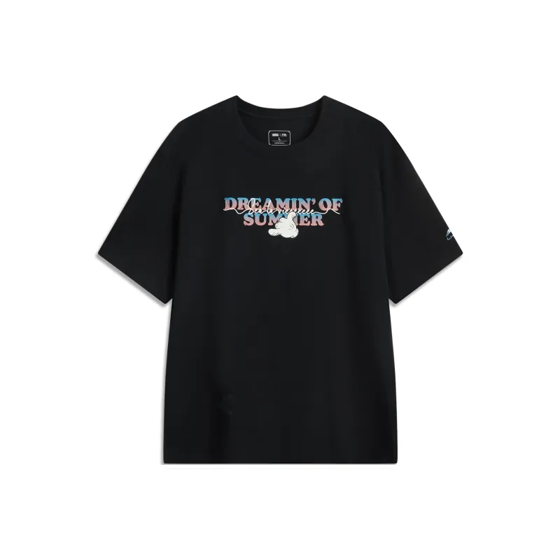 LiNing x Disney T Shirt Unisex Black-0