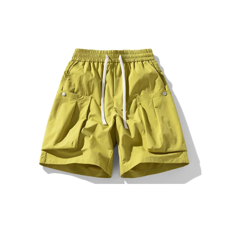 NOTFORMAD Cargo Shorts Unisex Apricot-14