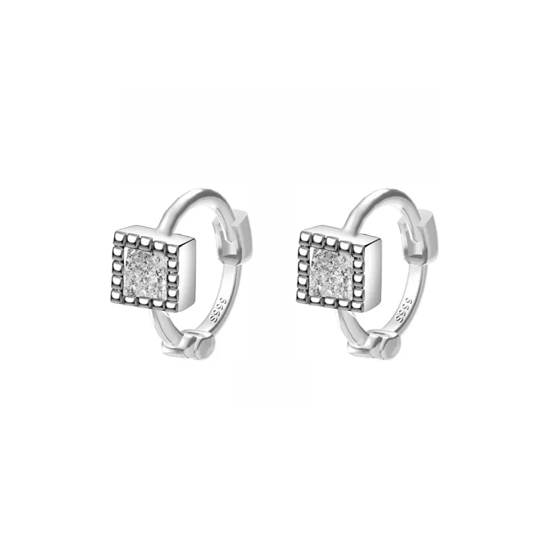 GUDUD S999 Fine Silver Earrings Unisex-12