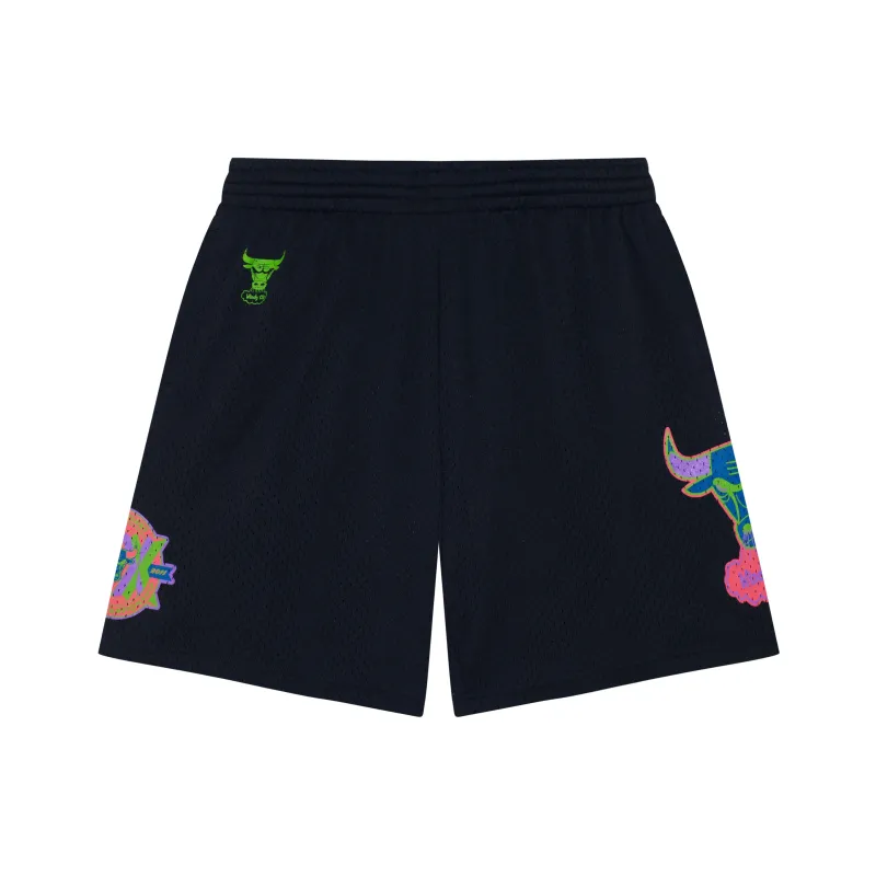 Mitchell Ness Casual Shorts Unisex Black-0
