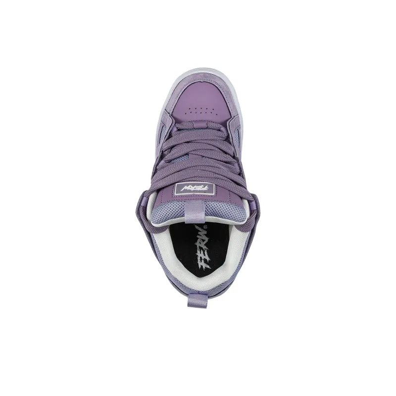FERW Misty Sweet Sleep Coverage Slip Resistant And Abrasion Resistant Low Top Skateboard Shoes Unisex Taro Purple-4