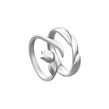 DAWO 925 Sterling Silver Rings Unisex