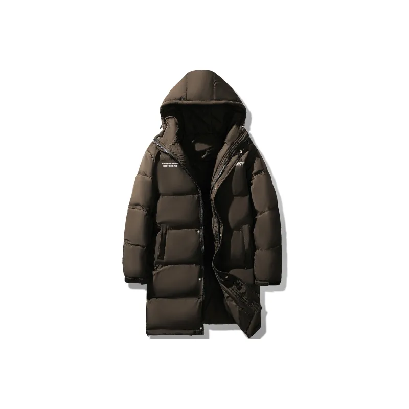 ZMOH Long Puffer Jacket Unisex Couple's-9
