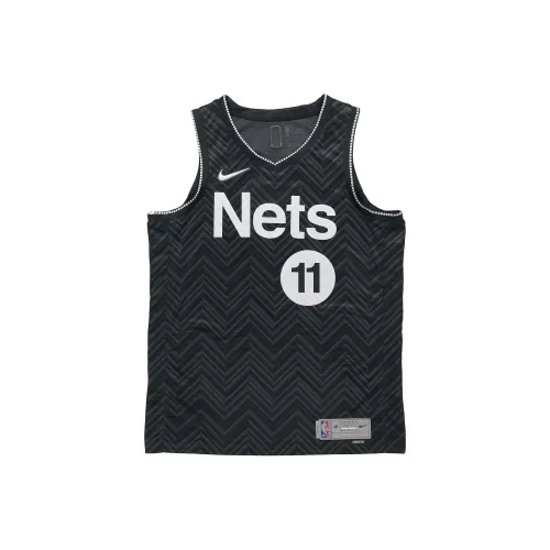 Nike X NBA Kyrie Irving Brooklyn Blue Earned Edition Men's Swingman Jersey SW Black