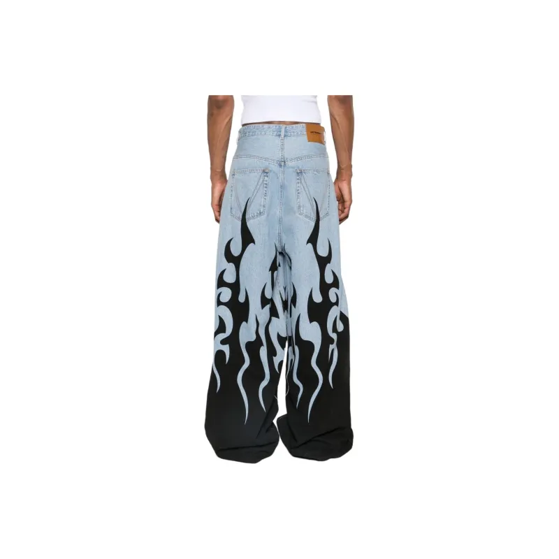 Vetements Fire Big Shape Jeans-4