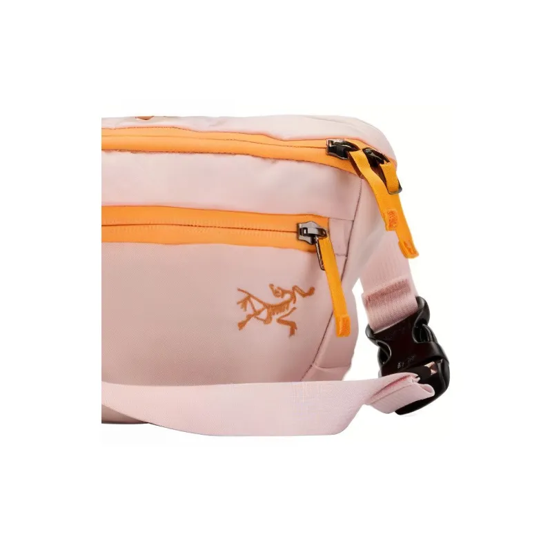 Arcteryx Mantis Nylon Fabric One Shoulder Crossbody Fanny Pack Trumpets Unisex Sandstone Pink-4