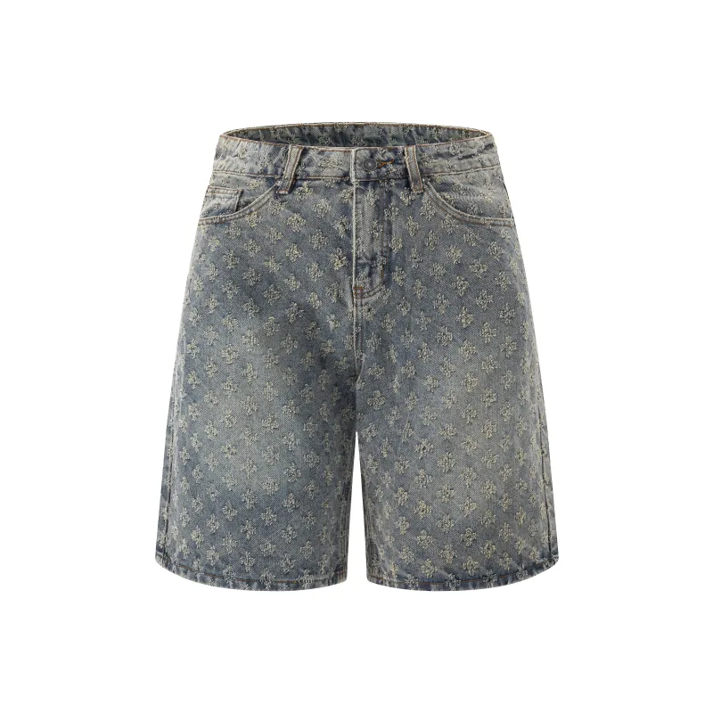 FUERZA Denim Shorts Unisex-5